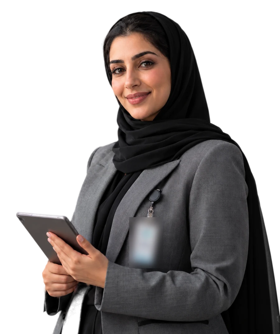 Portrait of Noor Al-Khatib (illustrative, AI-generated portrait)