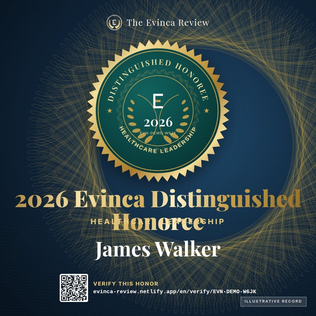 2026 Evinca Distinguished Honoree — Healthcare Leadership badge